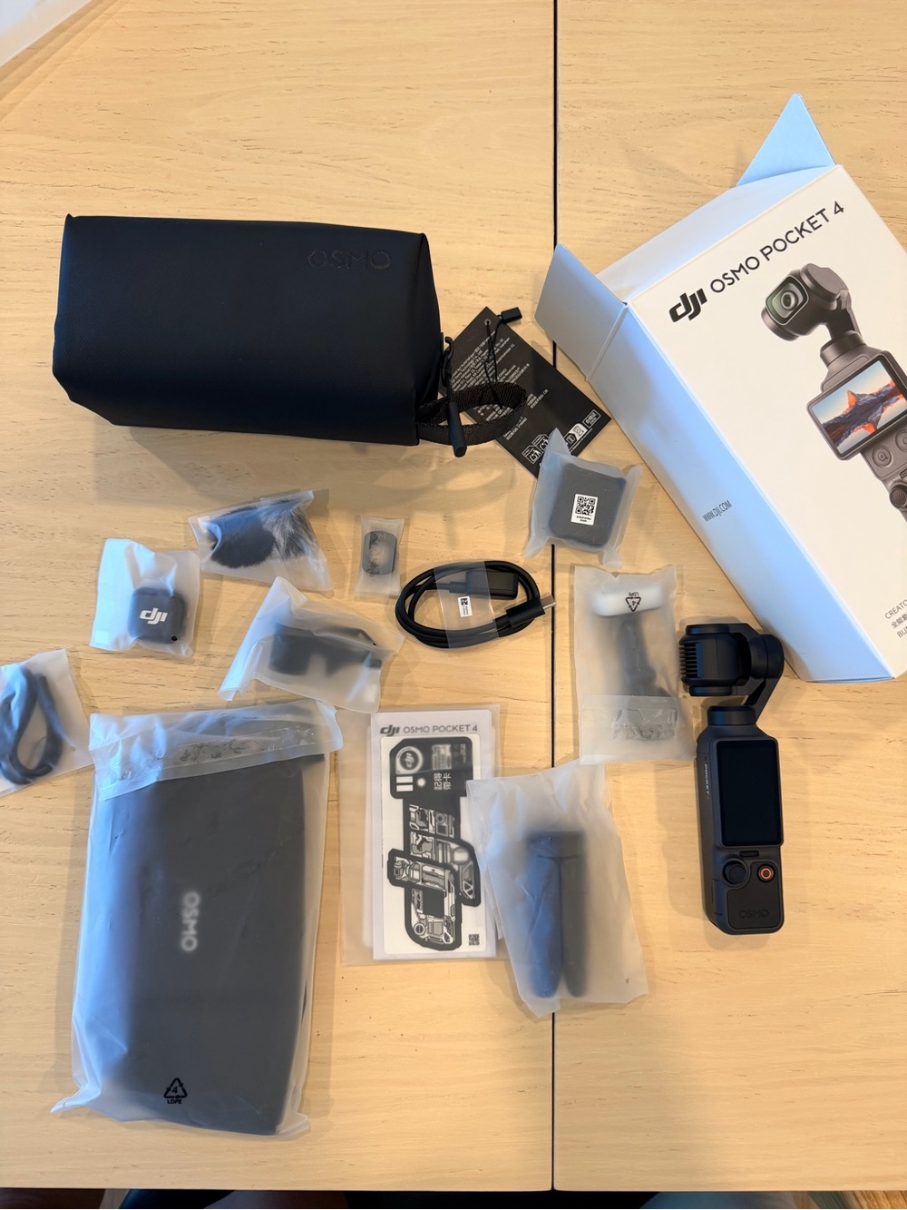 DJI Osmo Pocket 4 Creator Combo Black with Accessories